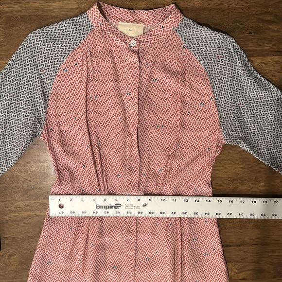 BOY. BAND OF OUTSIDERS 100% SILK PRINTED BUTTON DOWN DRESS SIZE 1 - Picture 10 of 15